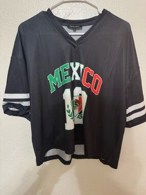 Haute Mess Mexico “Number 10” Women’s Jersey T-Shirt Size Large